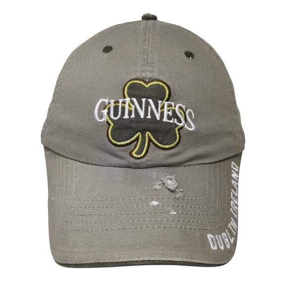 Guinness Dublin Ireland Strapback Hat Brown One Size Embroidered Logo - Picture 1 of 10